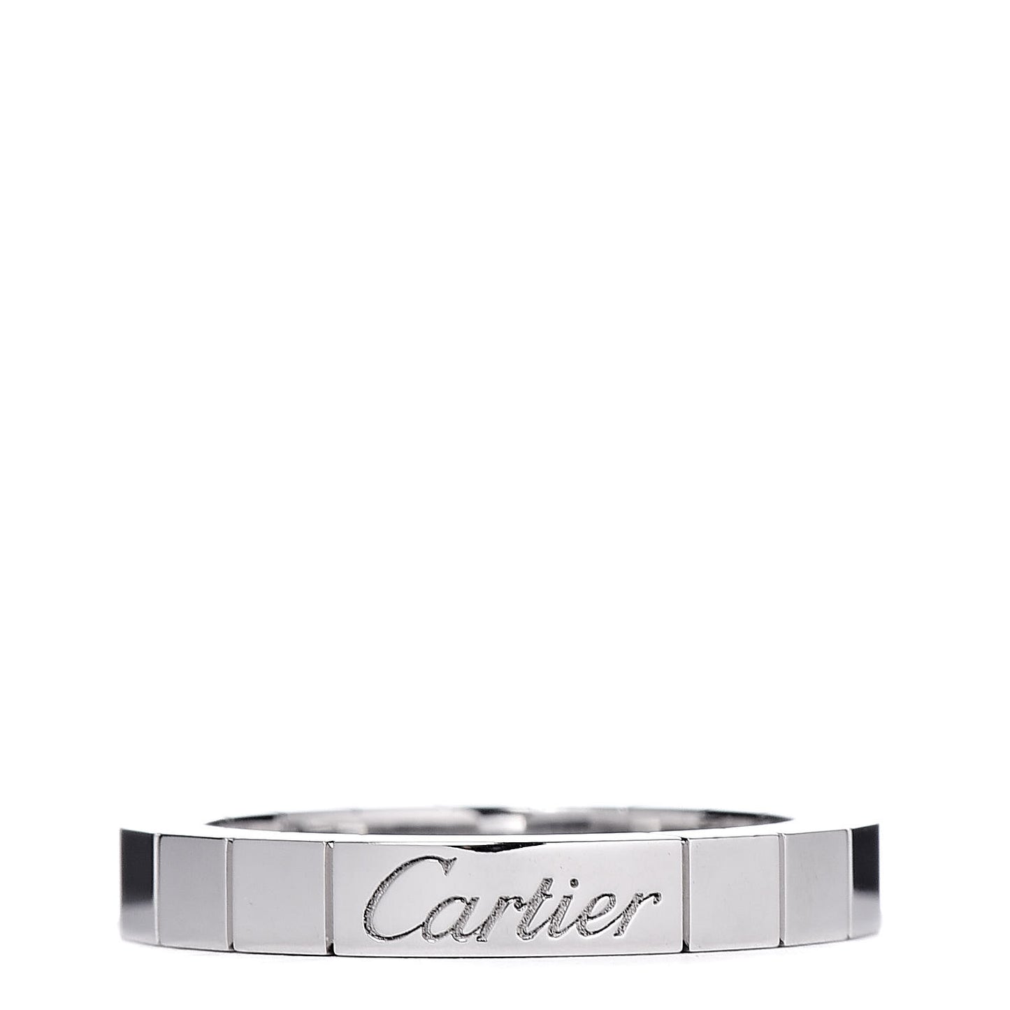 18K White Gold Lanieres Ring 49 4.75