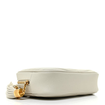 Saint Laurent Grain De Poudre Matelasse Monogram Mini Lou Camera Bag Crema Soft 4 of 10