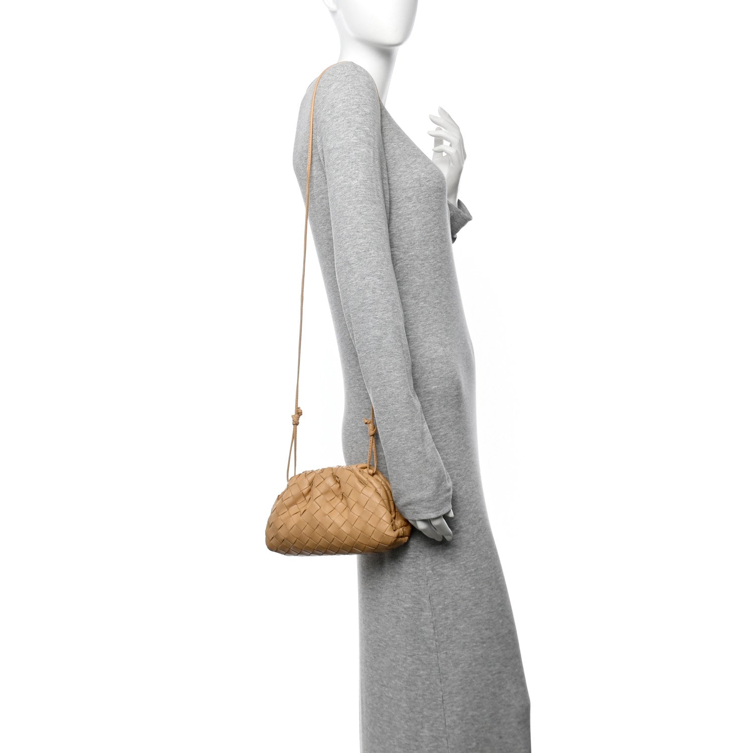 Bottega Veneta Nappa Intrecciato The Mini Pouch Almond 2 of 10