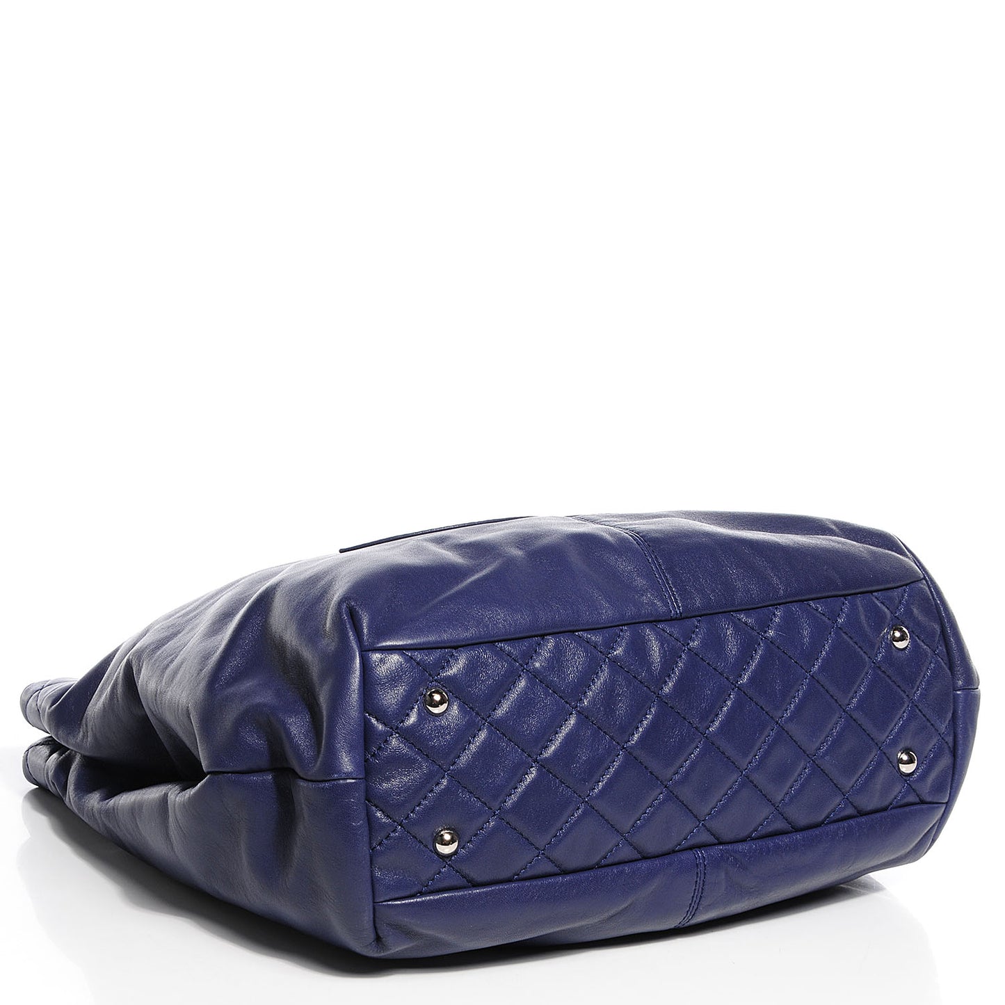 Lambskin Large Trianon Tote Blue