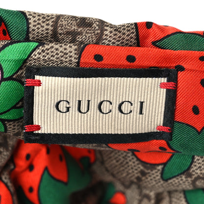 Gucci Silk Monogram Strawberry Print Headband M 4 of 7