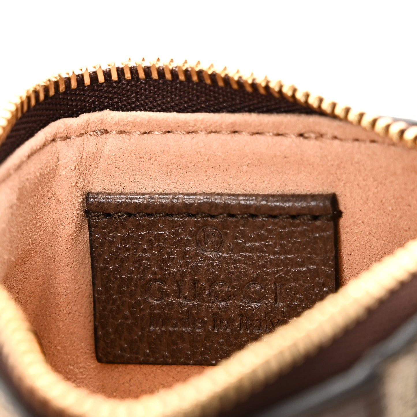 GG Supreme Monogram Web Ophidia Key Case Beige New Acero