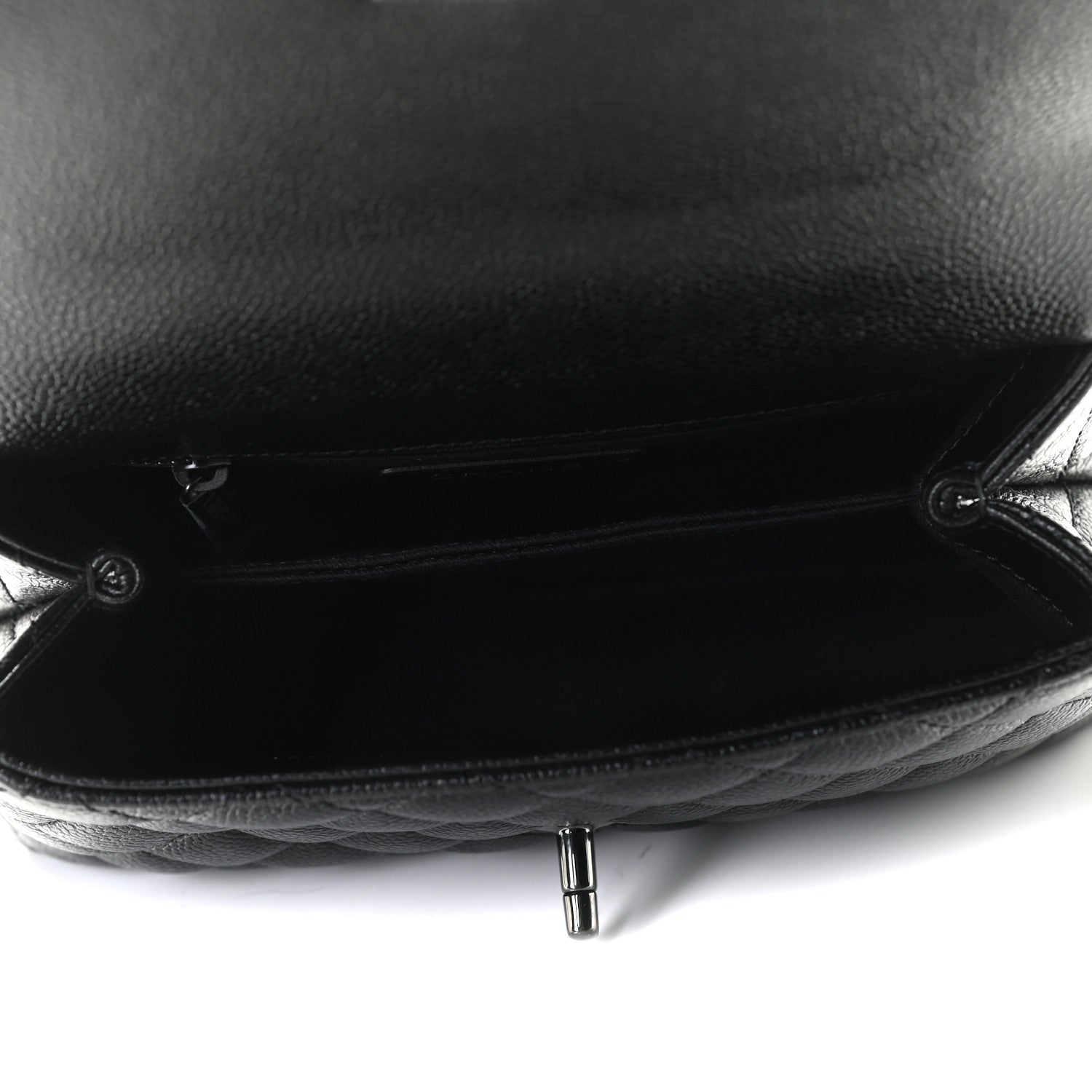 Chanel Caviar Quilted Mini Coco Handle Flap So Black 5 of 6