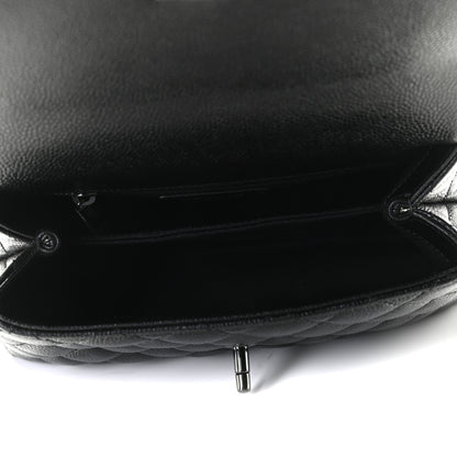 Chanel Caviar Quilted Mini Coco Handle Flap So Black 5 of 6