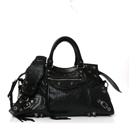 Balenciaga Agneau Arena Neo Cagole City Handbag Black 1 of 10