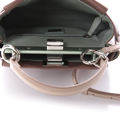 Fendi Nappa Colorblock Mini Peekaboo Iconic Satchel English Rose Plaster Oxigen 5 of 12