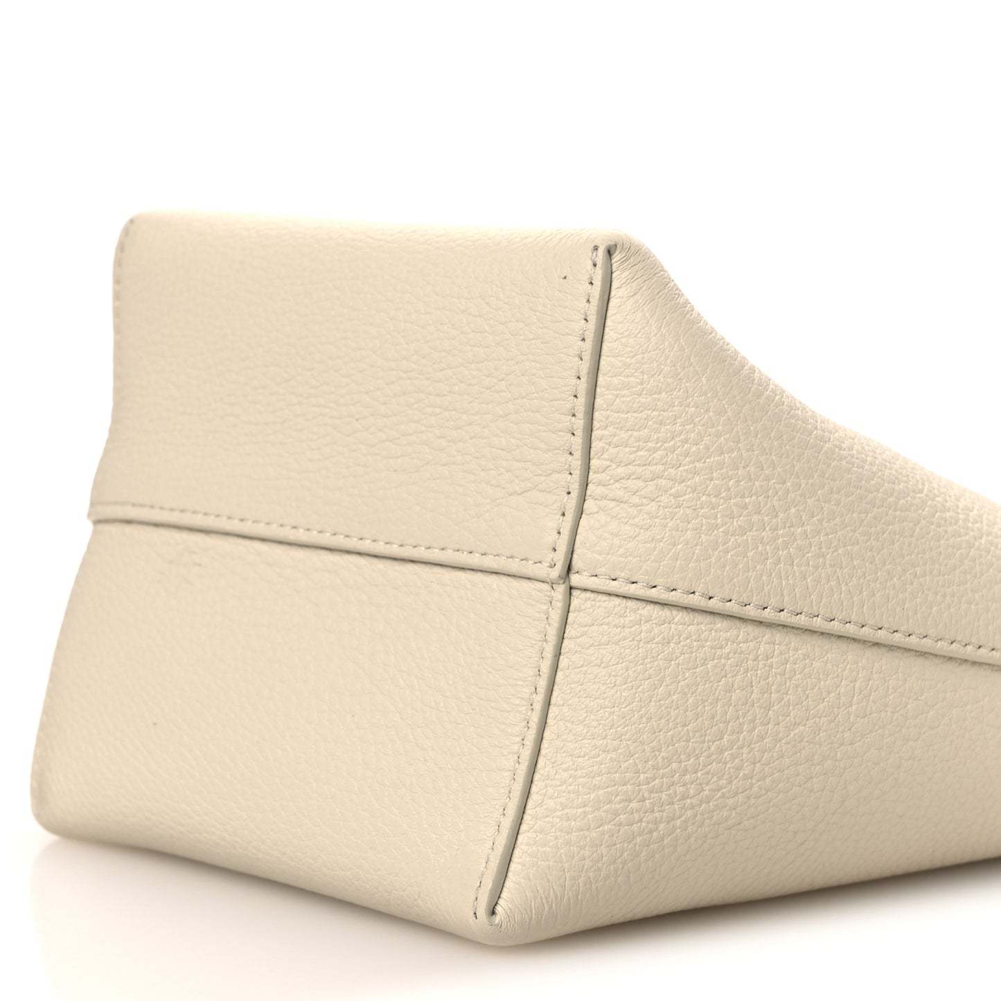 Grained Calfskin Small N/S Park Tote Ivory