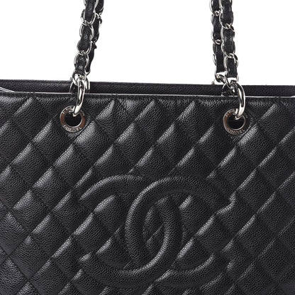 Chanel Caviar Quilted Grand Shopping Tote GST Black 9 of 9