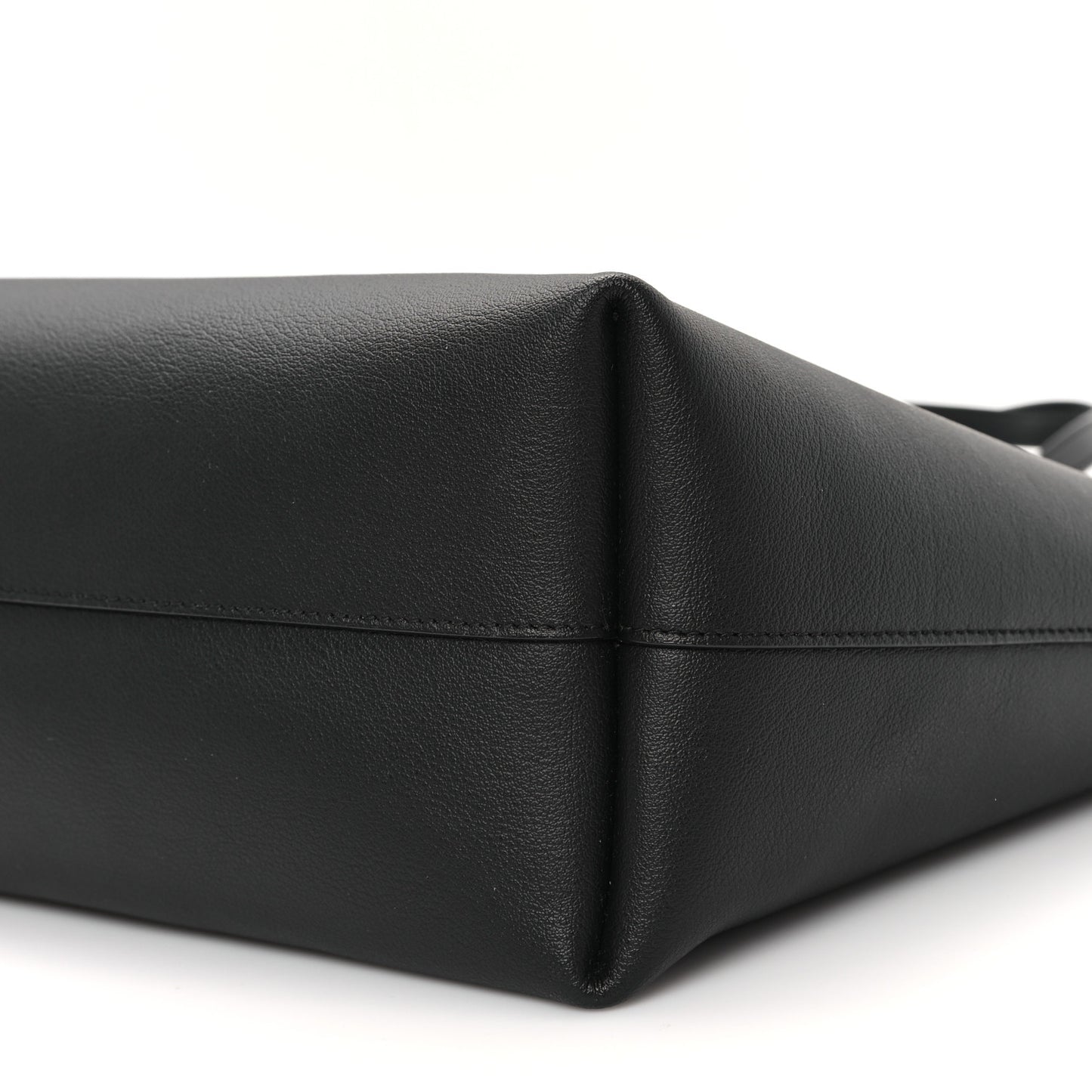 Calfskin Large Shopping Tote Black
