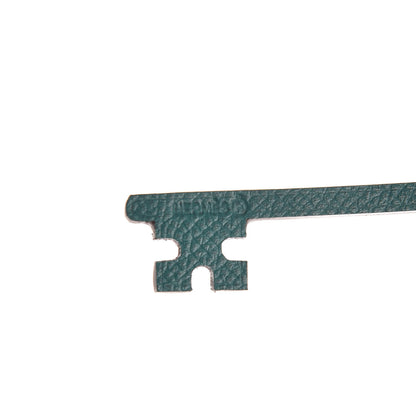 Hermes Epsom Petit H Key Ring Malachite Orange Black 4 of 6