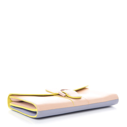 Delvaux Box Calfskin Brillant Biface PTF Long Wallet Nude Lilac 4 of 7