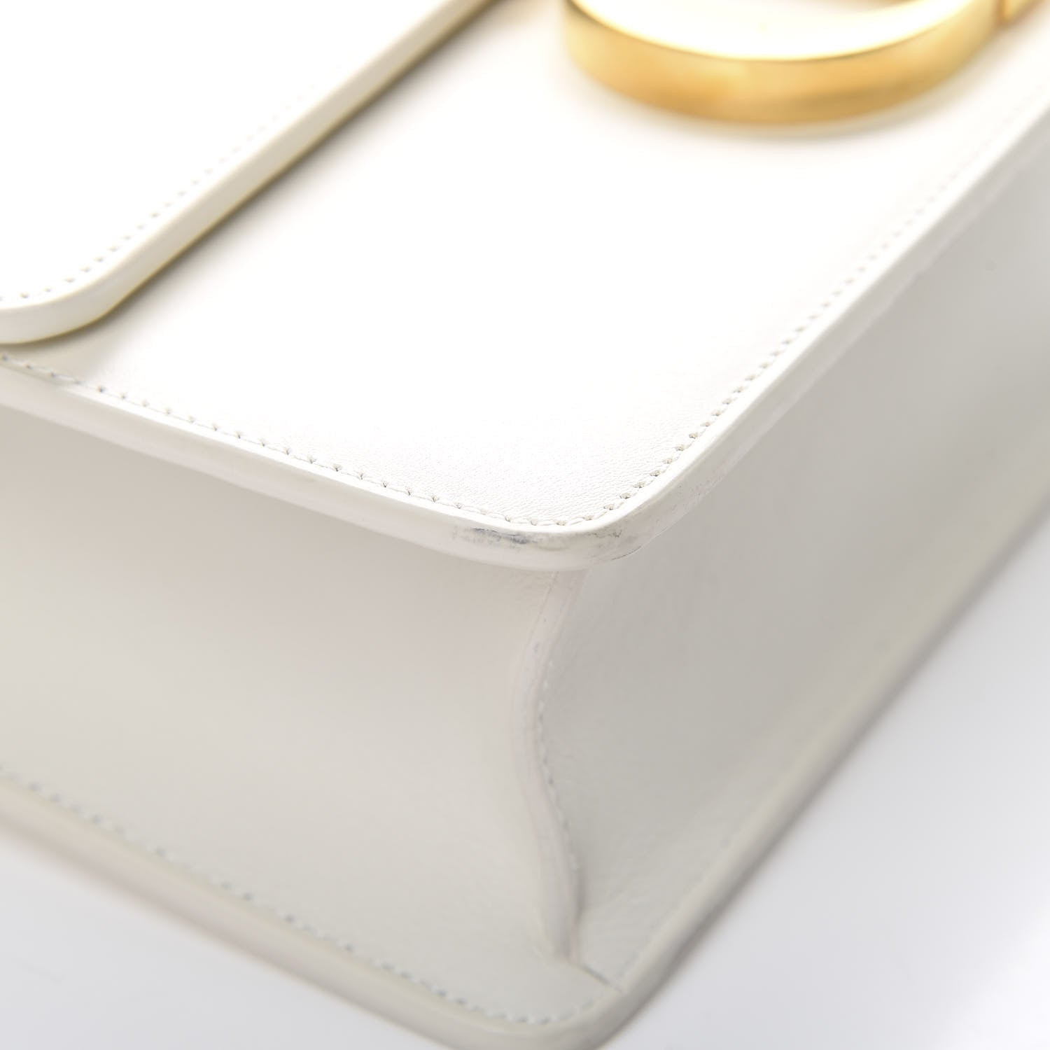 Christian Dior Calfskin 30 Montaigne Flap Bag White 12 of 14