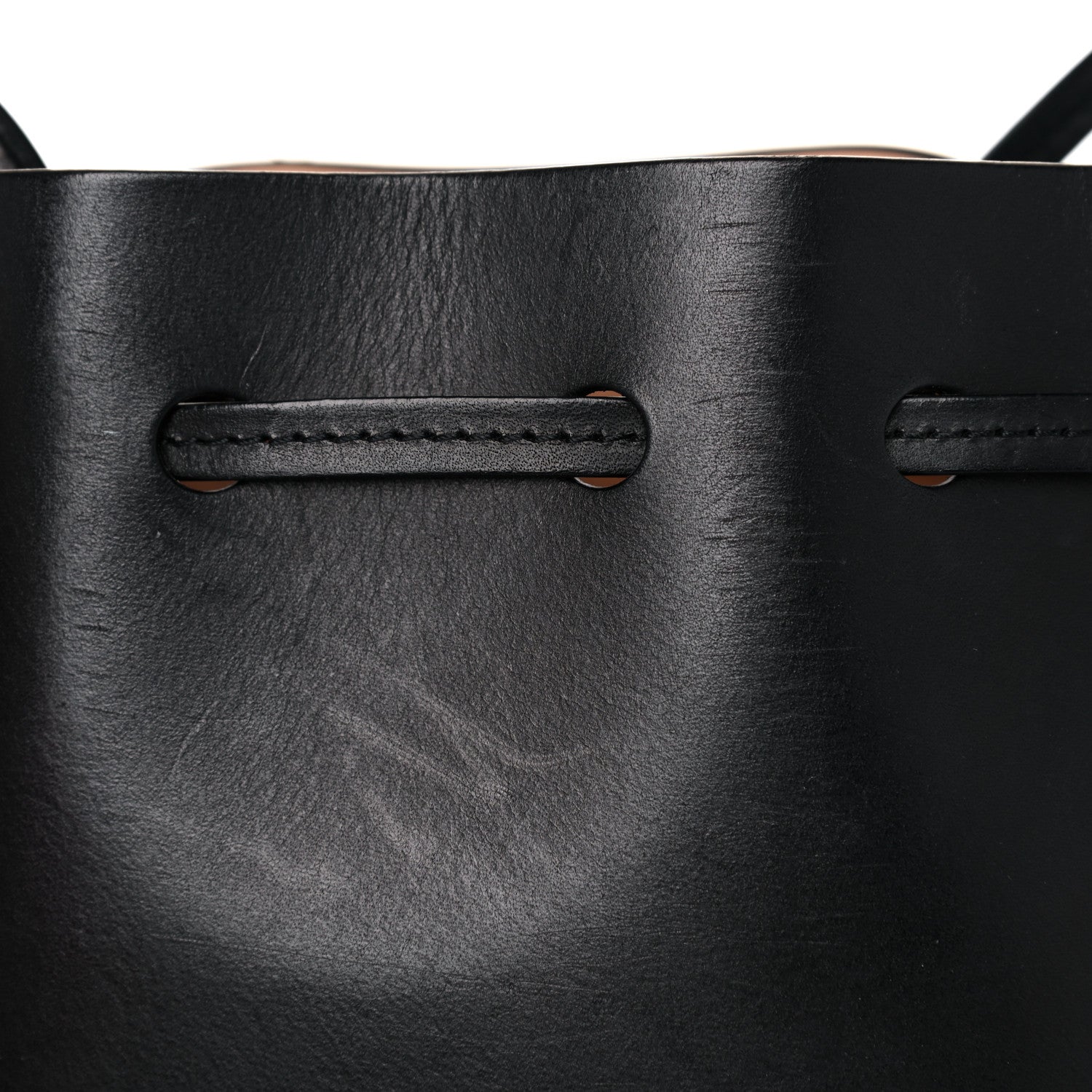 Mansur Gavriel Calfskin Mini Bucket Bag Black Ballerina 14 of 14