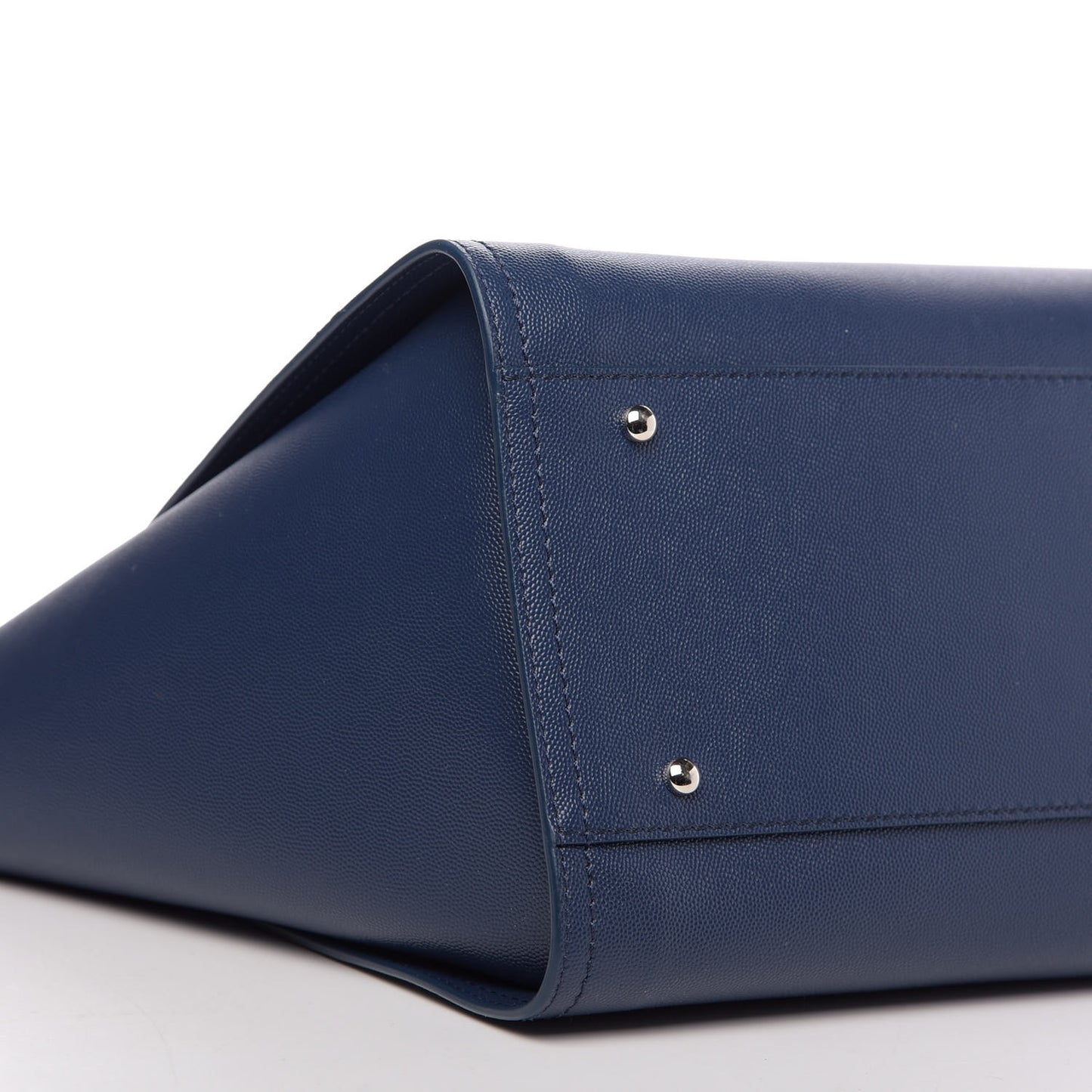 Caviar Large Studded Deauville Tote Navy