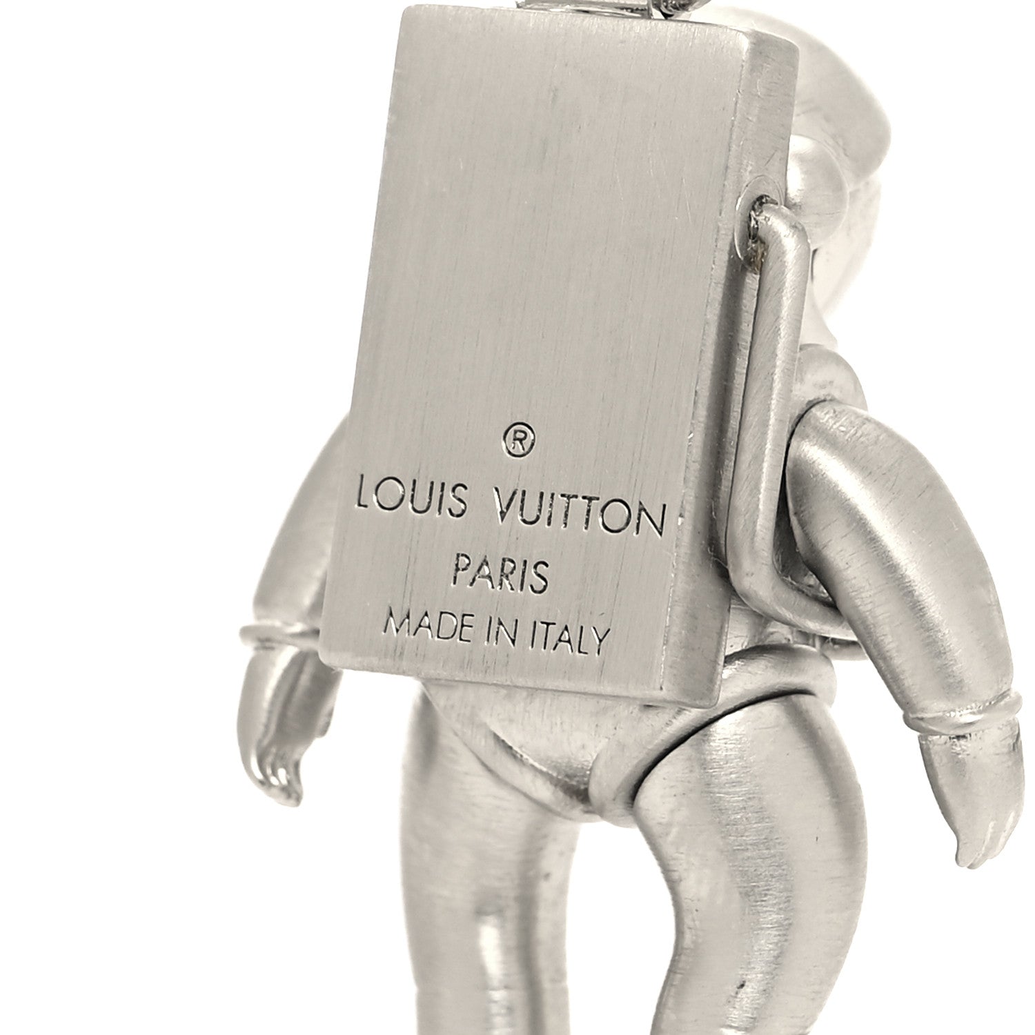 Louis Vuitton Palladium Galaxy Astronaut Necklace Silver 7 of 8