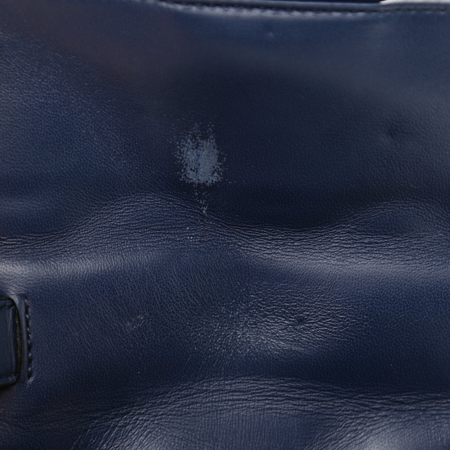 Nappa Mini Candystud Top Handle Bag Navy