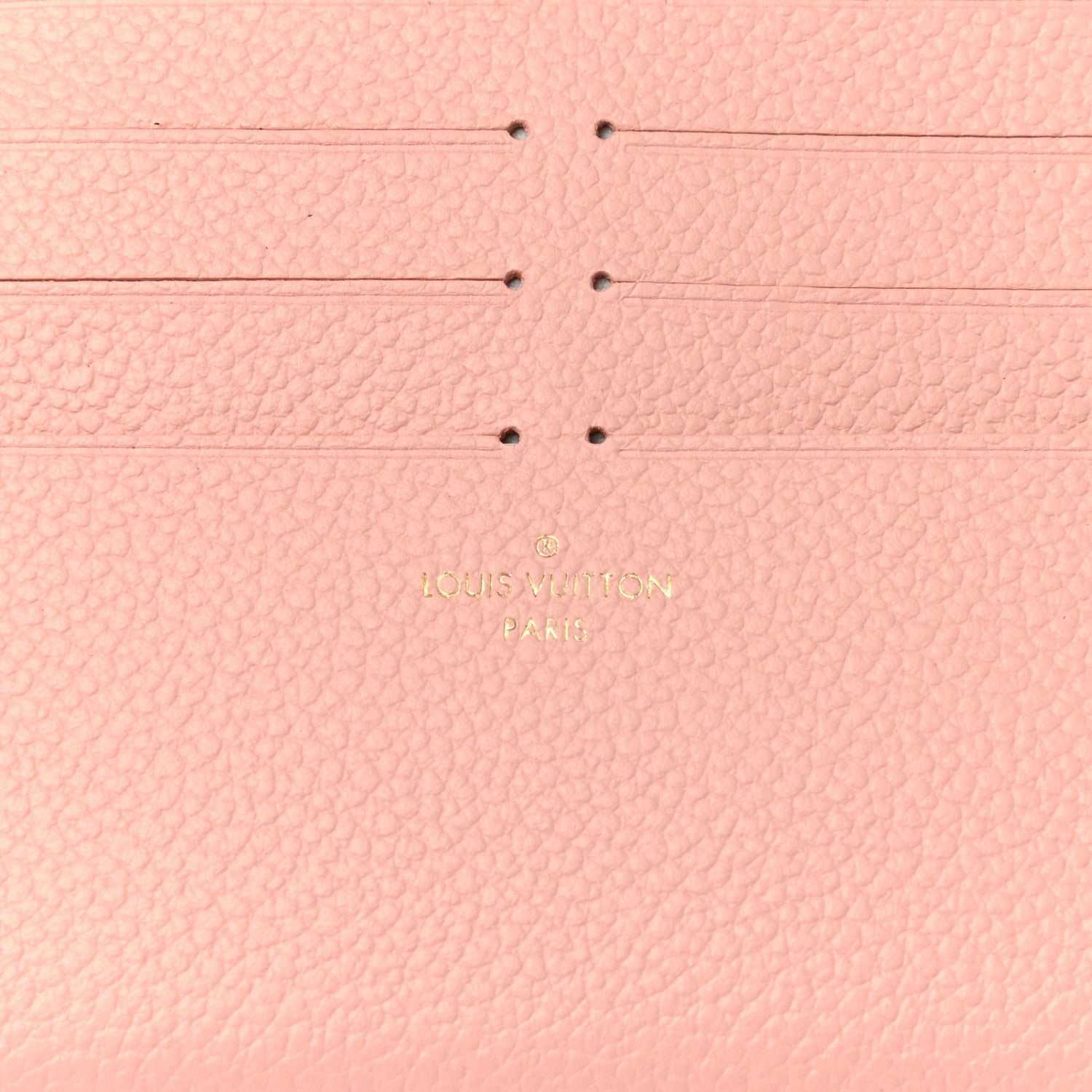 Louis Vuitton Calfskin Felicie Card Holder Insert Rose Ballerine 6 of 6