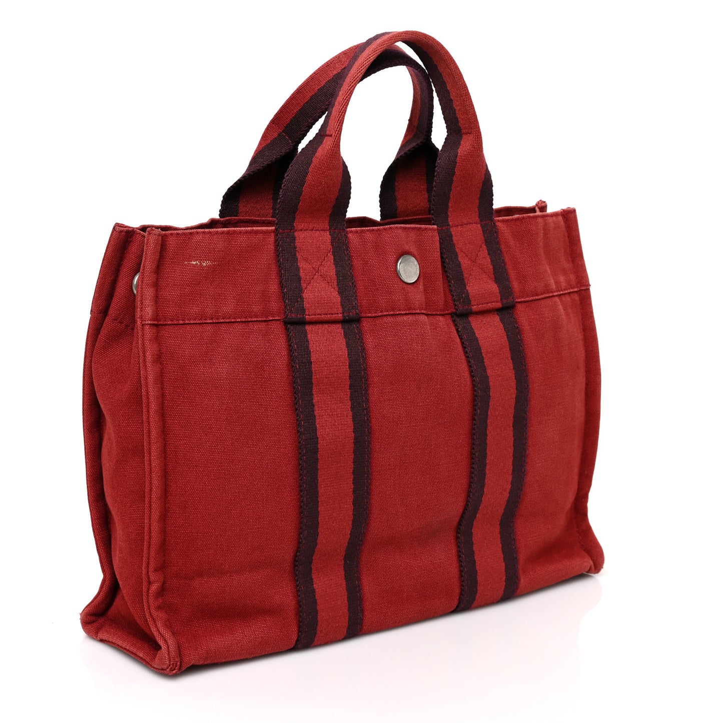 Canvas Herline PM Tote Red
