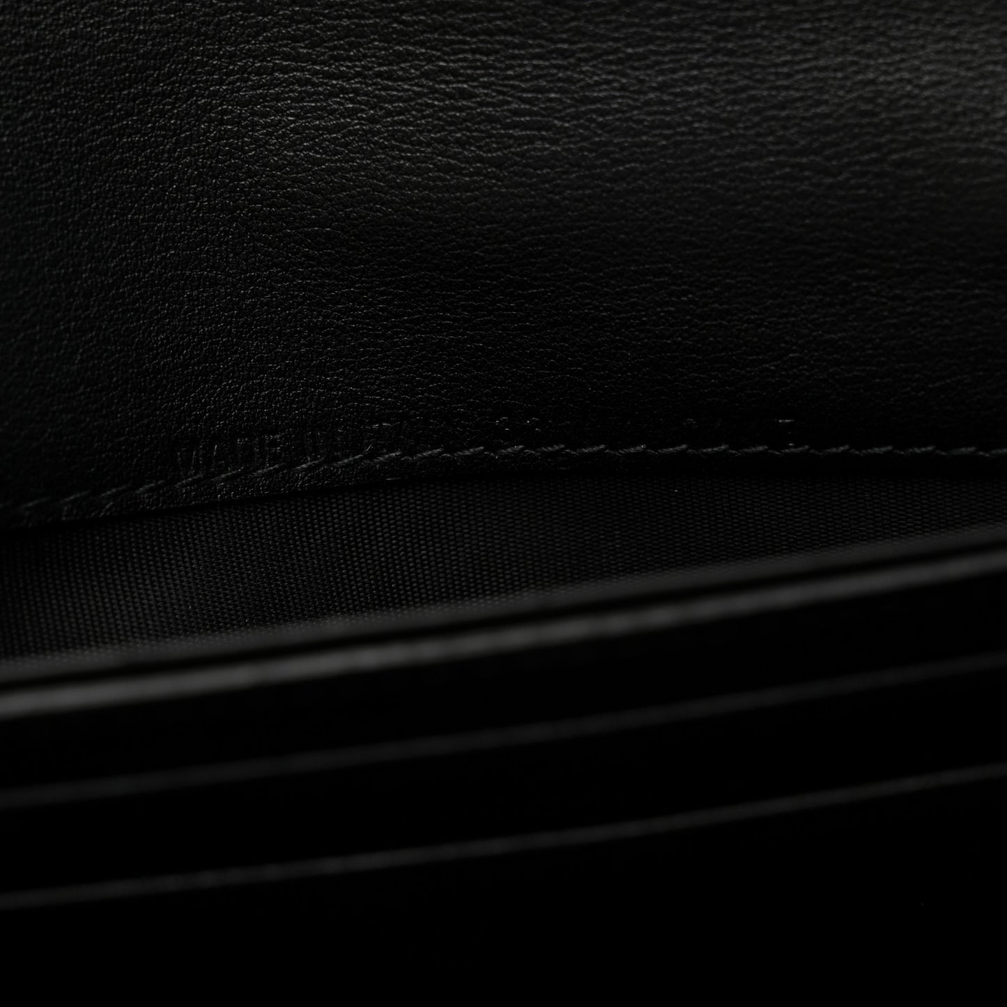 Calfskin Dioraddict Wristlet Clutch Black
