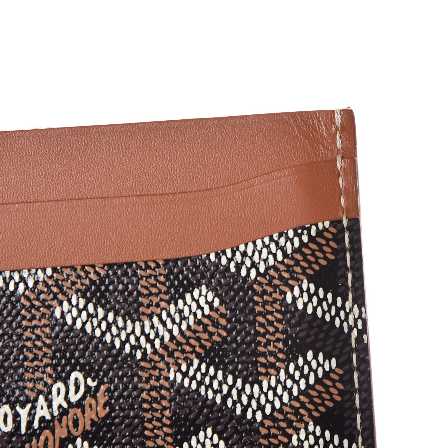 Goyardine Saint Sulpice Card Holder Black Gold