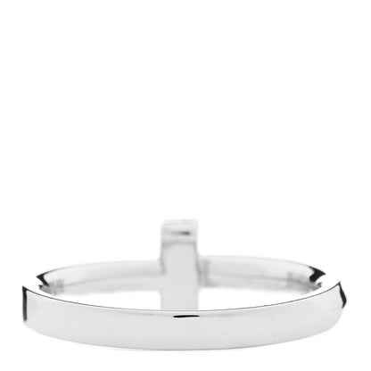 Tiffany 18K White Gold 2.5mm T T1 Ring 53 6.5 3 of 4