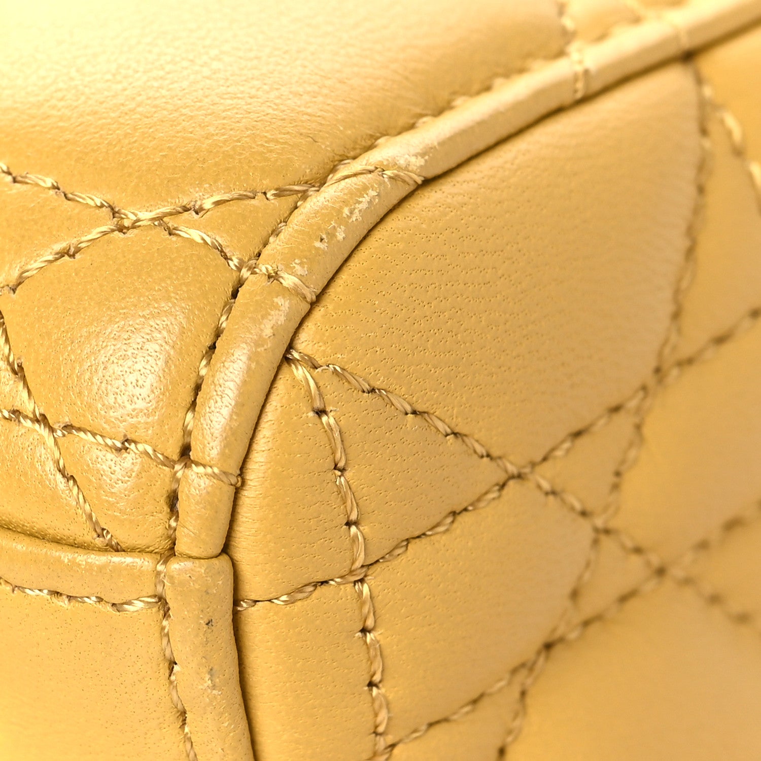 Christian Dior Lambskin Cannage Small My ABCDior Lady Dior Yellow 12 of 13