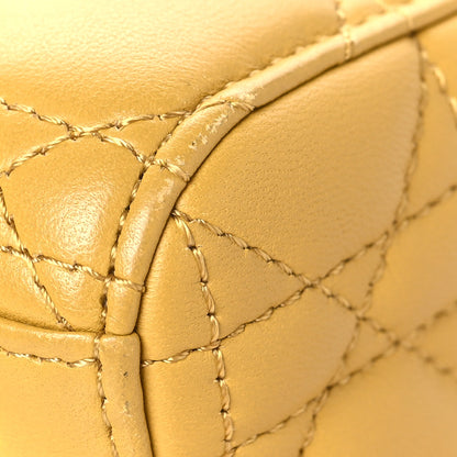 Christian Dior Lambskin Cannage Small My ABCDior Lady Dior Yellow 12 of 13