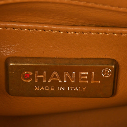 Chanel Snakeskin Calfskin Small Boy Flap Brown 6 of 9