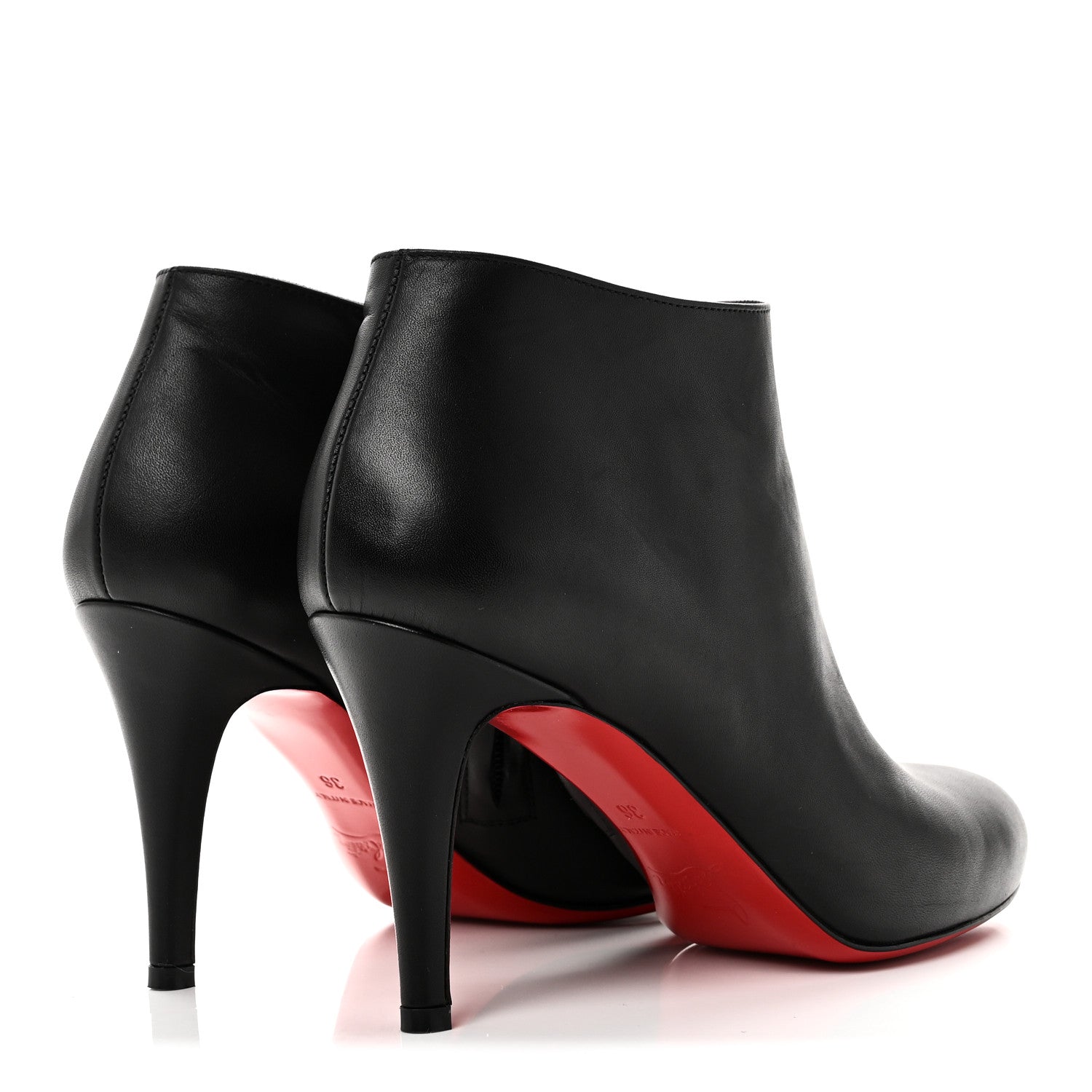 Christian Louboutin Calfskin Belle 85 Ankle Boots 36 Black 5 of 10