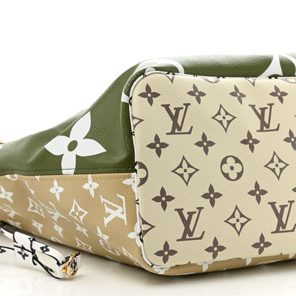 Louis Vuitton Monogram Giant Neverfull MM Kaki 6 of 12