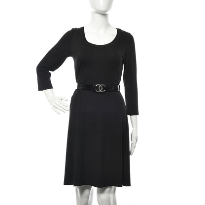 Chanel Patent Calfskin CC Reversible Belt 100 Black 2 of 8