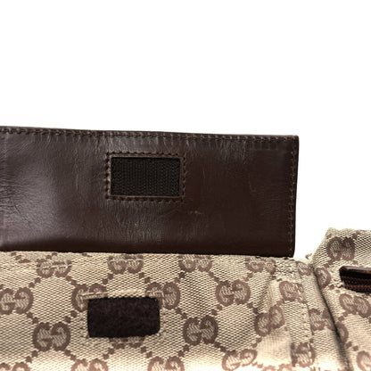 Gucci GG Monogram Double Pocket Belt Bag Dark Brown 9 of 9