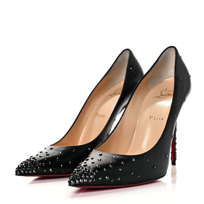 Christian Louboutin Calfskin Burma Strass Degrade So Kate Pumps 40.5 Black 5 of 16