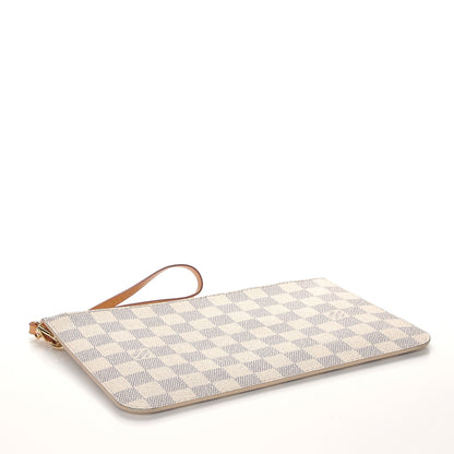 Louis Vuitton Damier Azur Neverfull MM GM Pochette Rose Ballerine 4 of 7