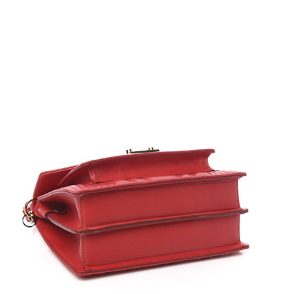 MCM Lambskin Quilted Small Patricia Crossbody Bag Ruby Red 4 of 10