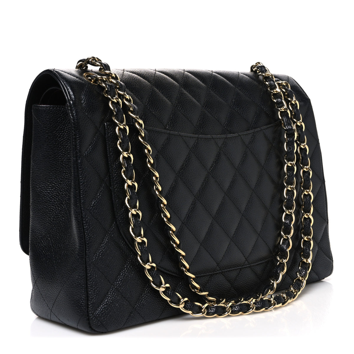 Chanel Caviar Quilted Maxi Double Flap Black 2 of 9