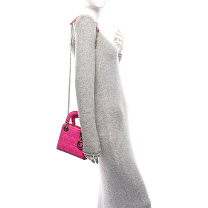 Christian Dior Patent Cannage Mini Lady Dior Pink 2 of 9