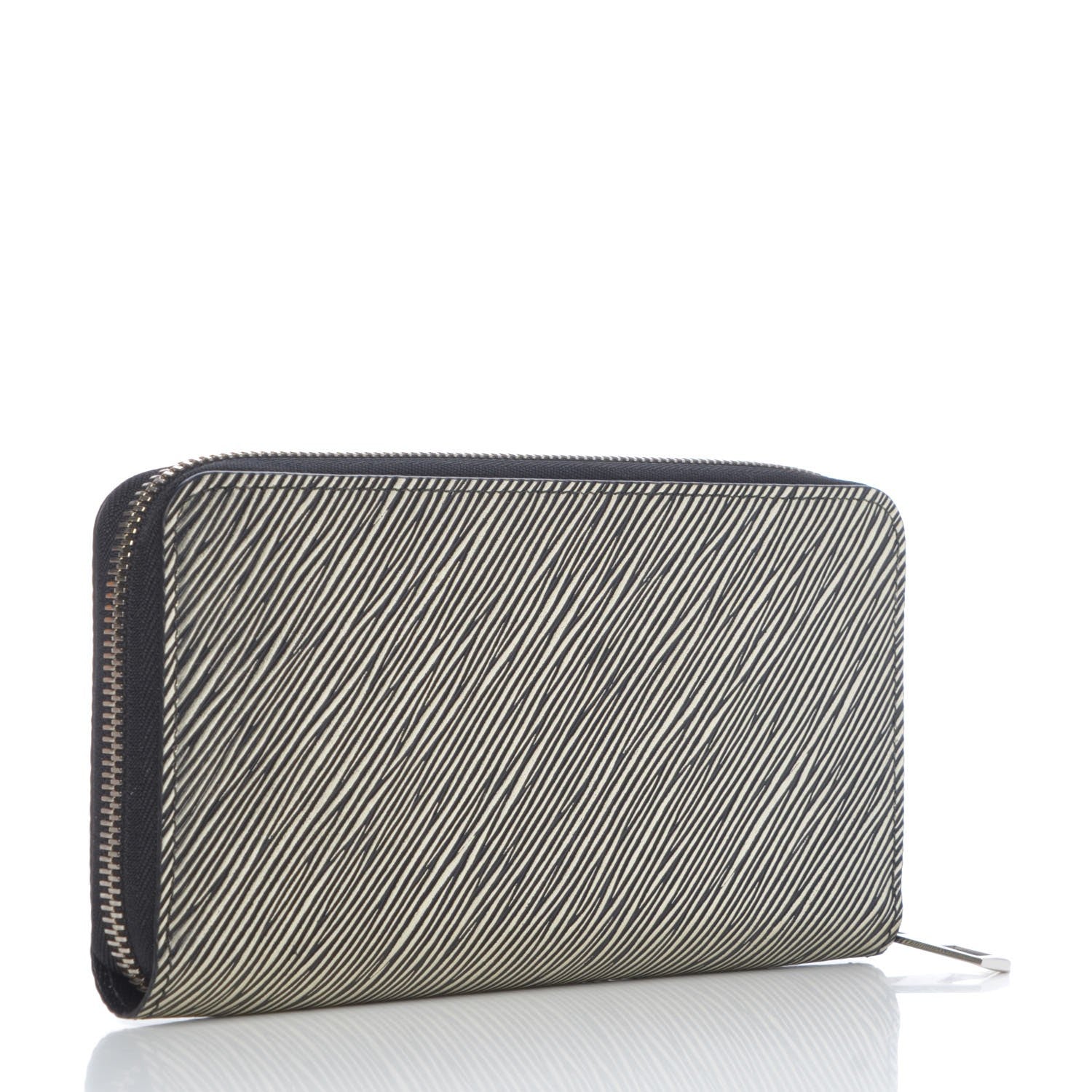 Louis Vuitton Metallic Epi V Zippy Wallet Platine 3 of 8