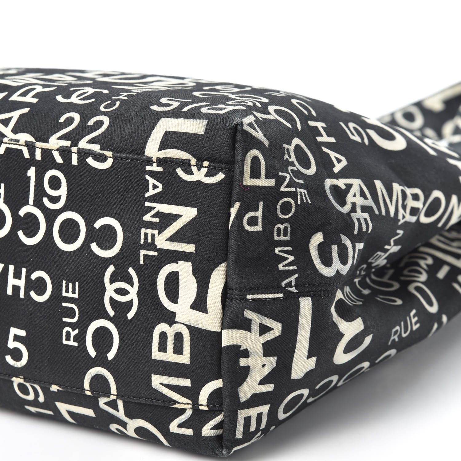 Chanel Canvas 31 Rue Cambon Beach Tote Black 6 of 11