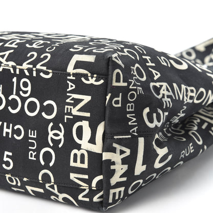 Chanel Canvas 31 Rue Cambon Beach Tote Black 6 of 11