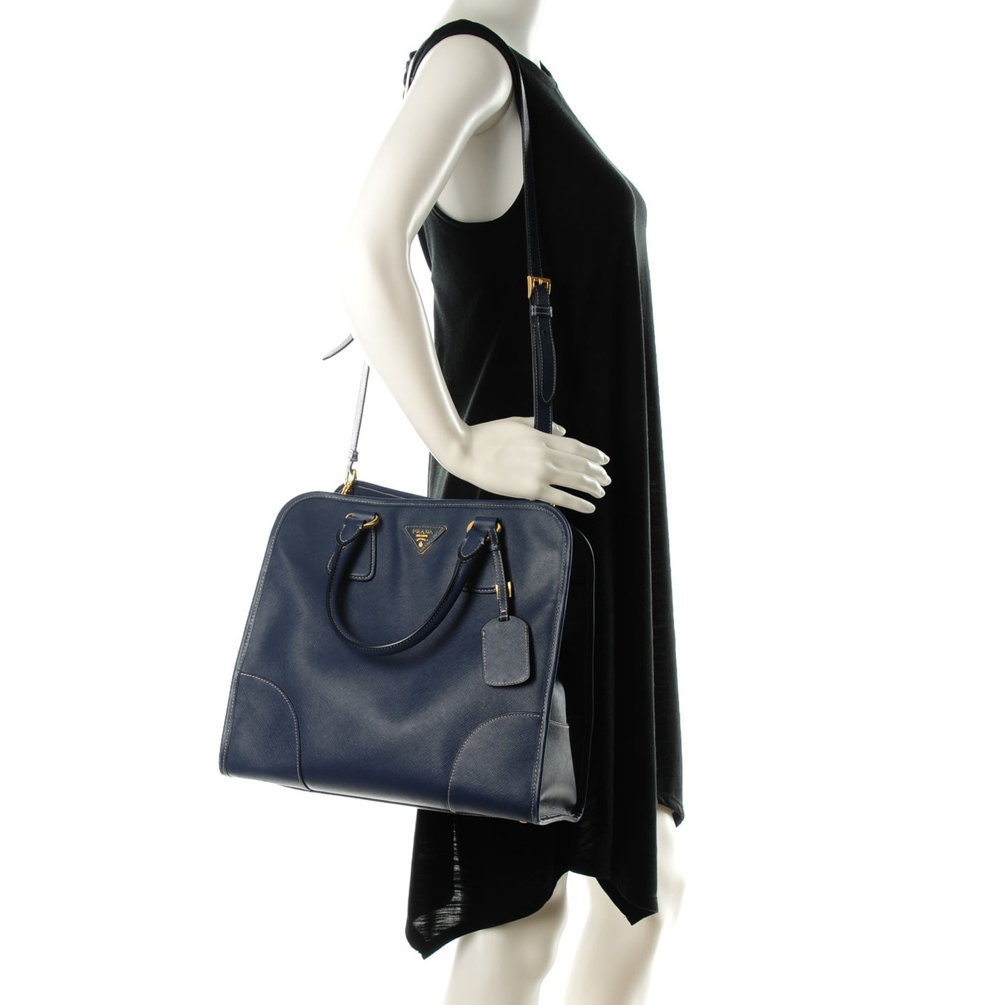 Saffiano Lux Shopping Tote Bleuette