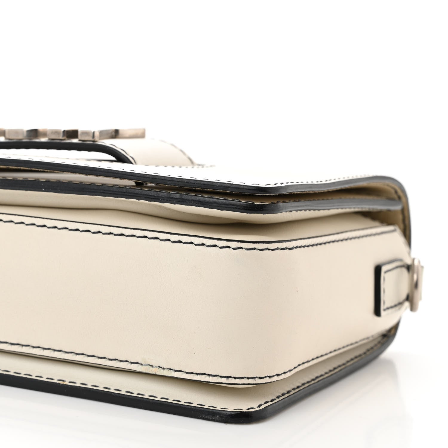 Christian Dior Smooth Calfskin Dio(r)evolution Flap Bag Off White 9 of 14