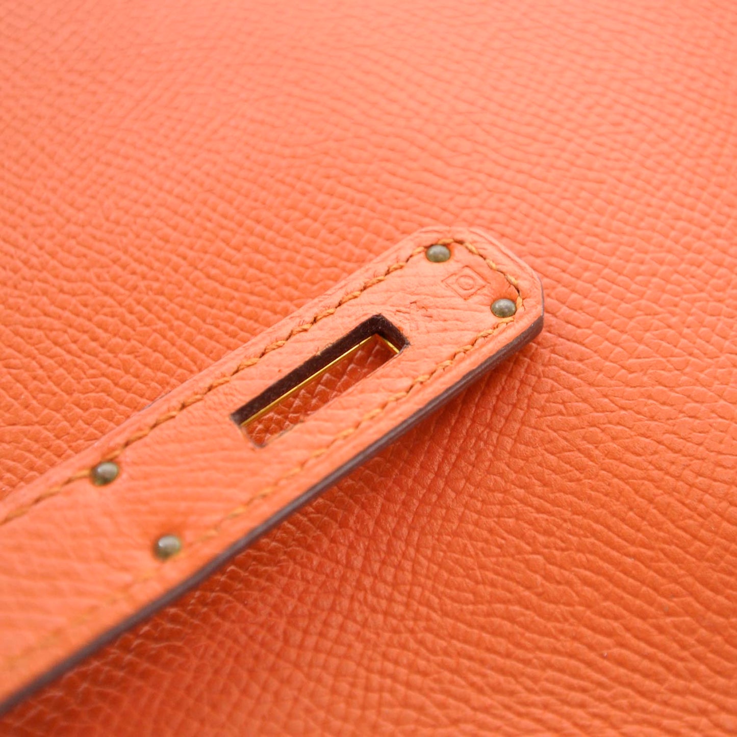 Epsom Birkin 35 Orange