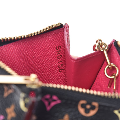Louis Vuitton Monogram Multicolor Key Pouch Black Grenade 7 of 8