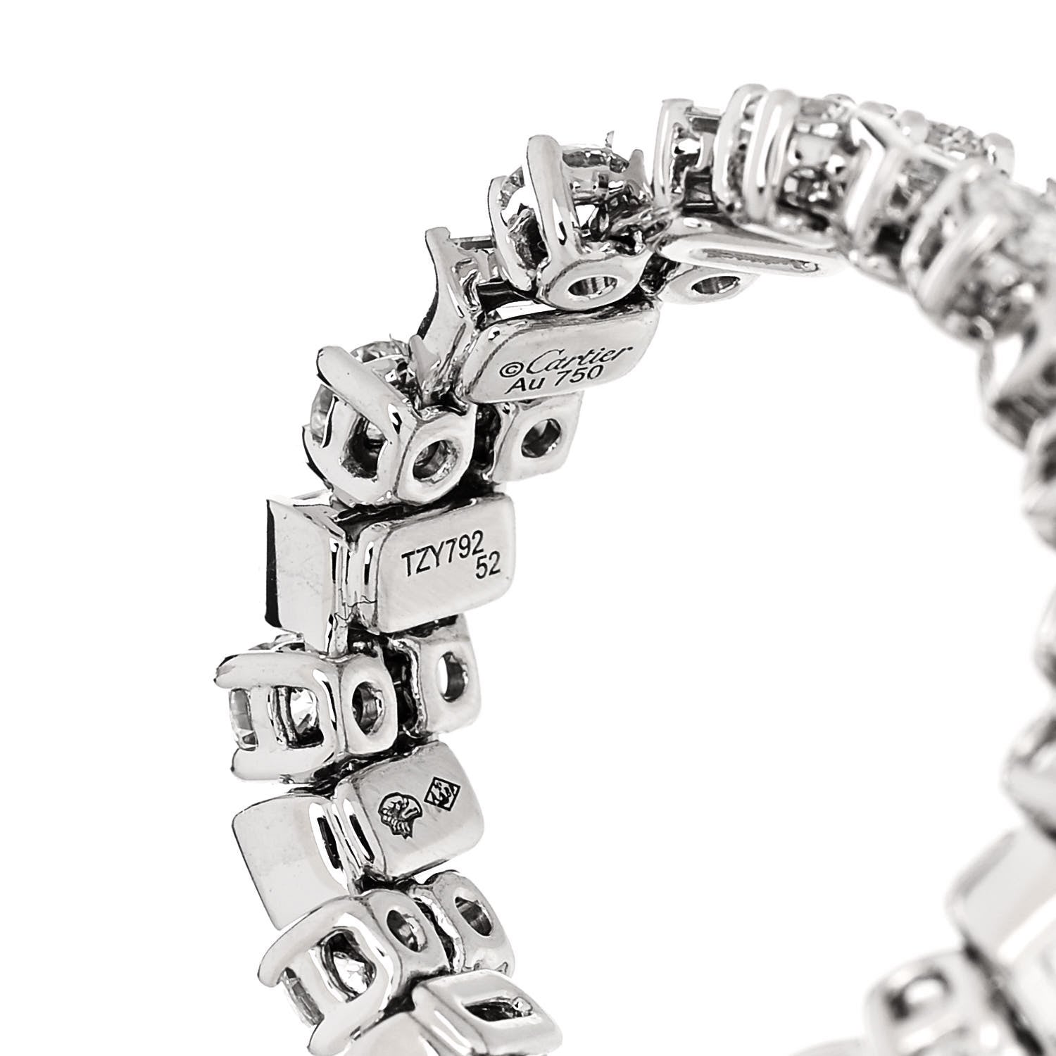 Cartier 18K White Gold Diamond Reflection de Cartier Ring 52 6 4 of 5