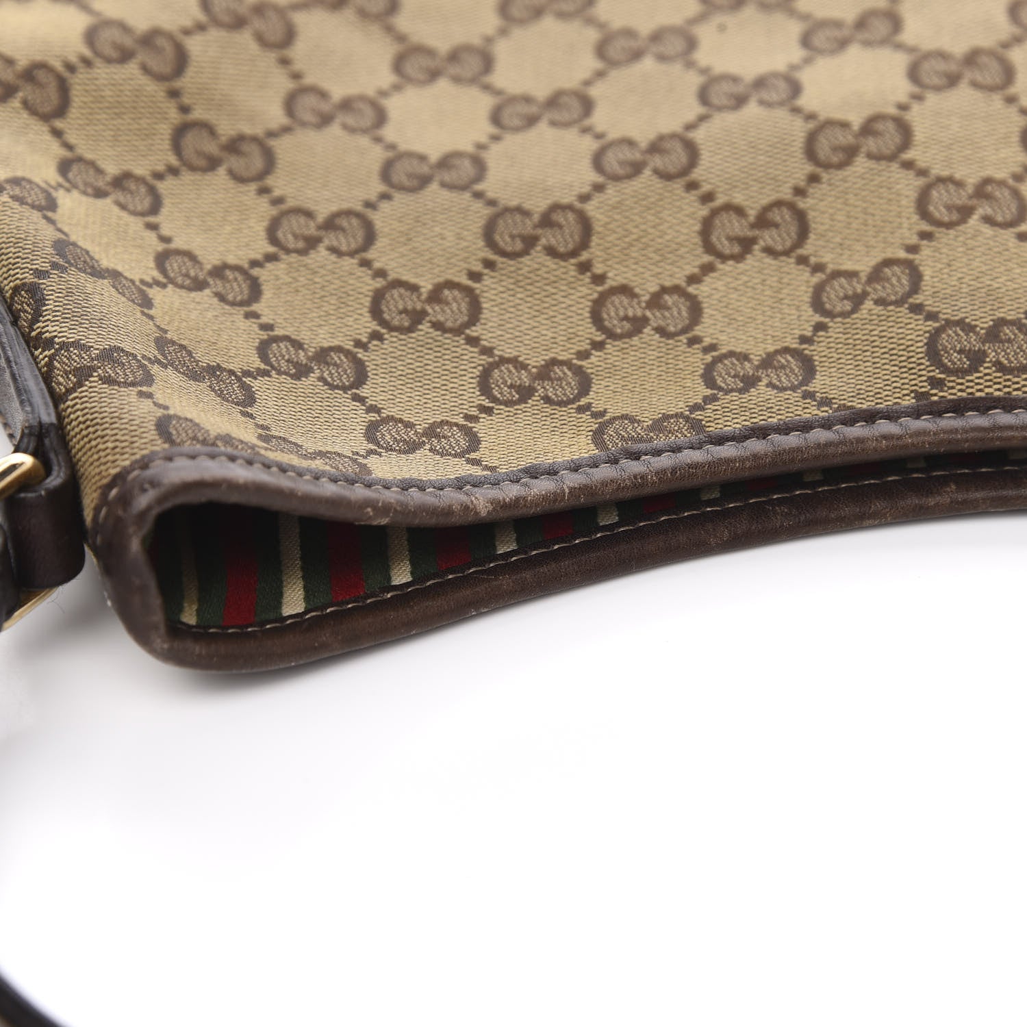 Gucci Monogram Medium New Britt Hobo Dark Brown 8 of 12