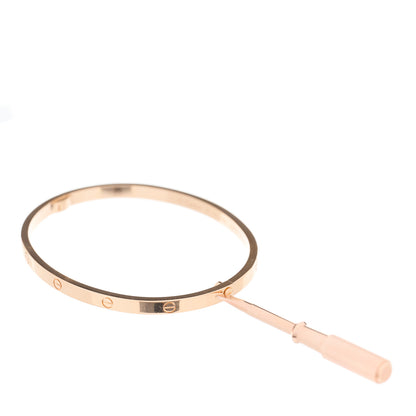 Cartier 18K Pink Gold Small LOVE Bracelet 17 4 of 5