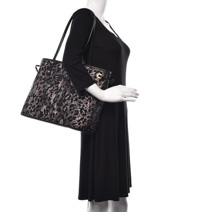 MCM Visetos Medium Project Reversible Shopper Tote Black 2 of 15