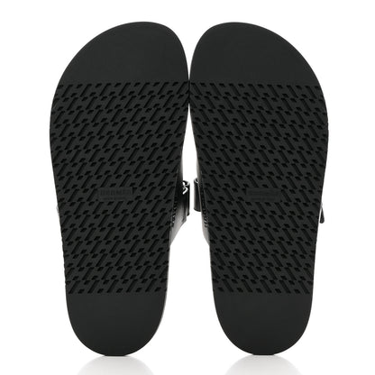 Hermes Calfskin Womens Chypre Sandals 39 Black 5 of 9