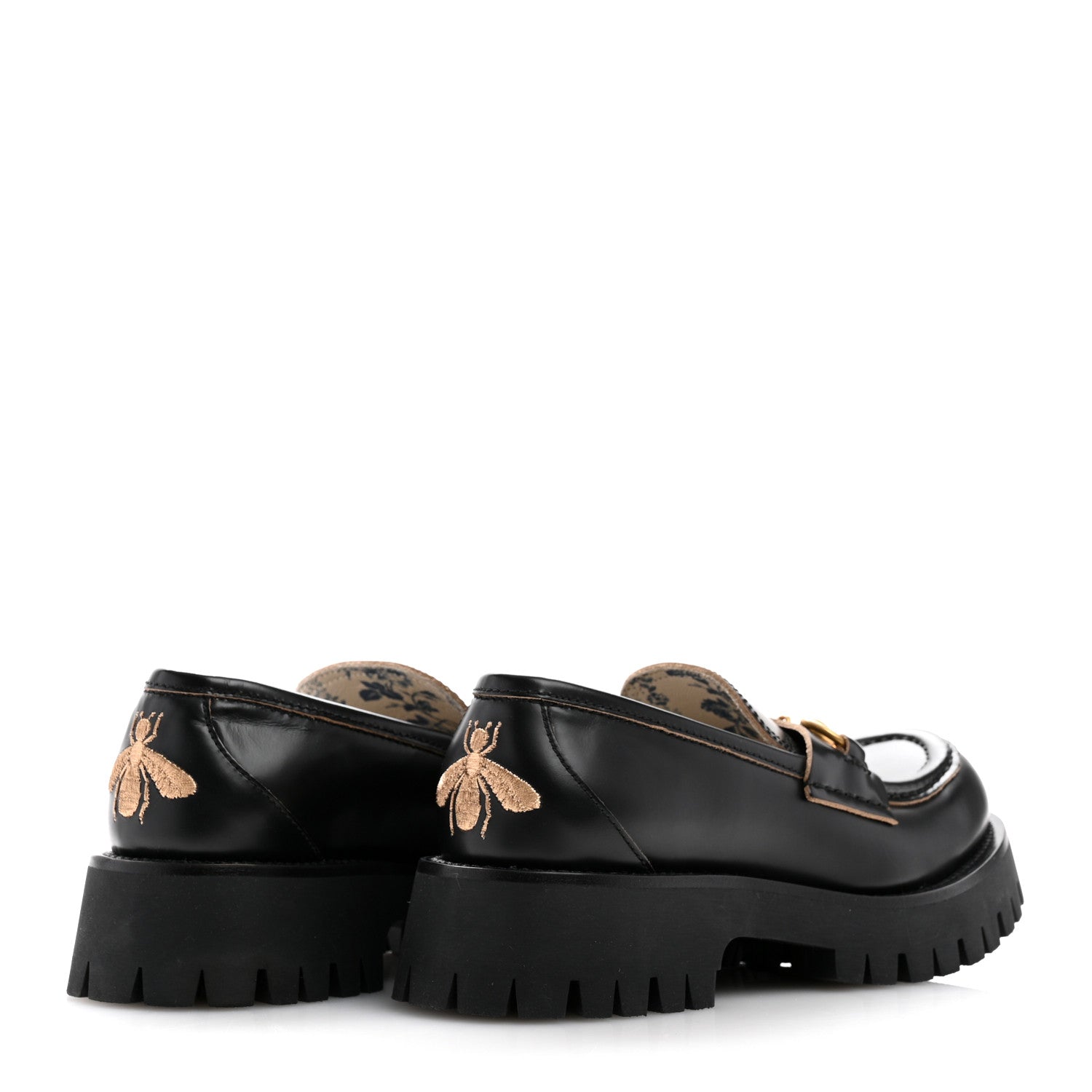 Gucci Cordovan Lux Womens Harald Horsebit 25mm Platform Loafers 36.5 Black 5 of 10